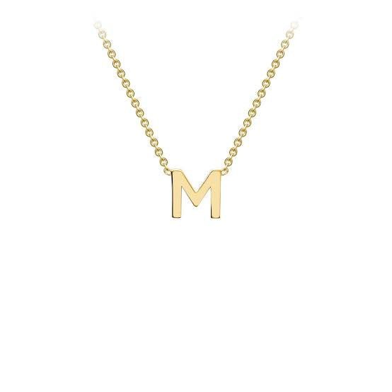 Yellow Gold Petite Initial Necklace - Aurum Jewels