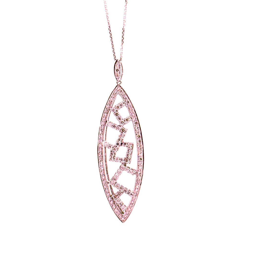 18ct Diamond Geometric Pendant - Aurum Jewels
