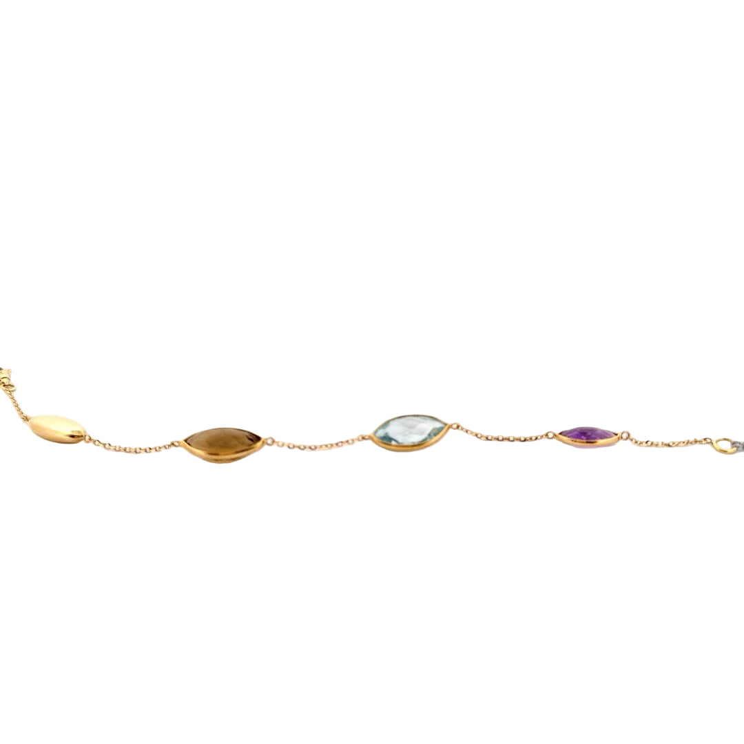 18ct Gemstone Bracelet - Aurum Jewels