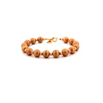 18ct Rose Gold Ball Bracelet - Aurum Jewels