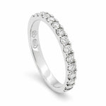 18ct White Gold 0.52cts Diamond Wedding Band - Aurum Jewels