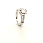 18ct White Gold Diamond Cluster Ring - Aurum Jewels