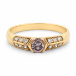 18ct Yellow Gold Champagne Diamond - Aurum Jewels