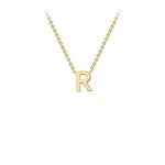 Yellow Gold Petite Initial Necklace