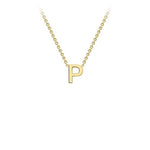 Yellow Gold Petite Initial Necklace