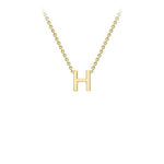 Yellow Gold Petite Initial Necklace