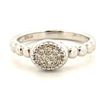 9ct White Diamond Dress Ring - Aurum Jewels