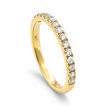 9ct Yellow Gold 0.385ct Diamond Wedding Band - Aurum Jewels