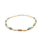 9ct Yellow Gold & Aquamarine Necklace - Aurum Jewels