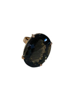 9ct Yellow Gold Oval Cognac Quartz Ring - Aurum Jewels