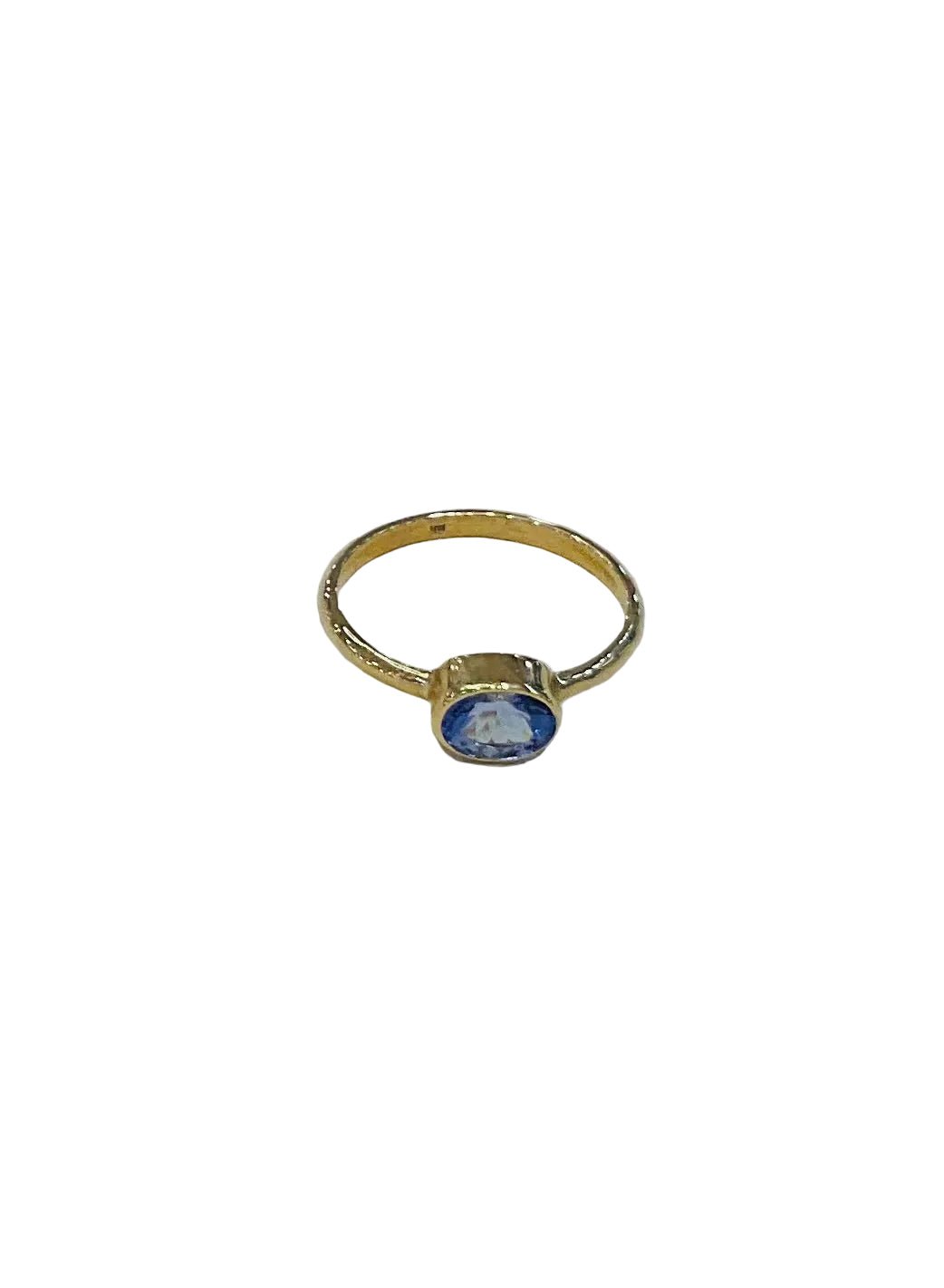 9ct Yellow Gold Oval Tanzanite Ring - Aurum Jewels