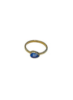 9ct Yellow Gold Teardrop Tanzanite Ring - Aurum Jewels