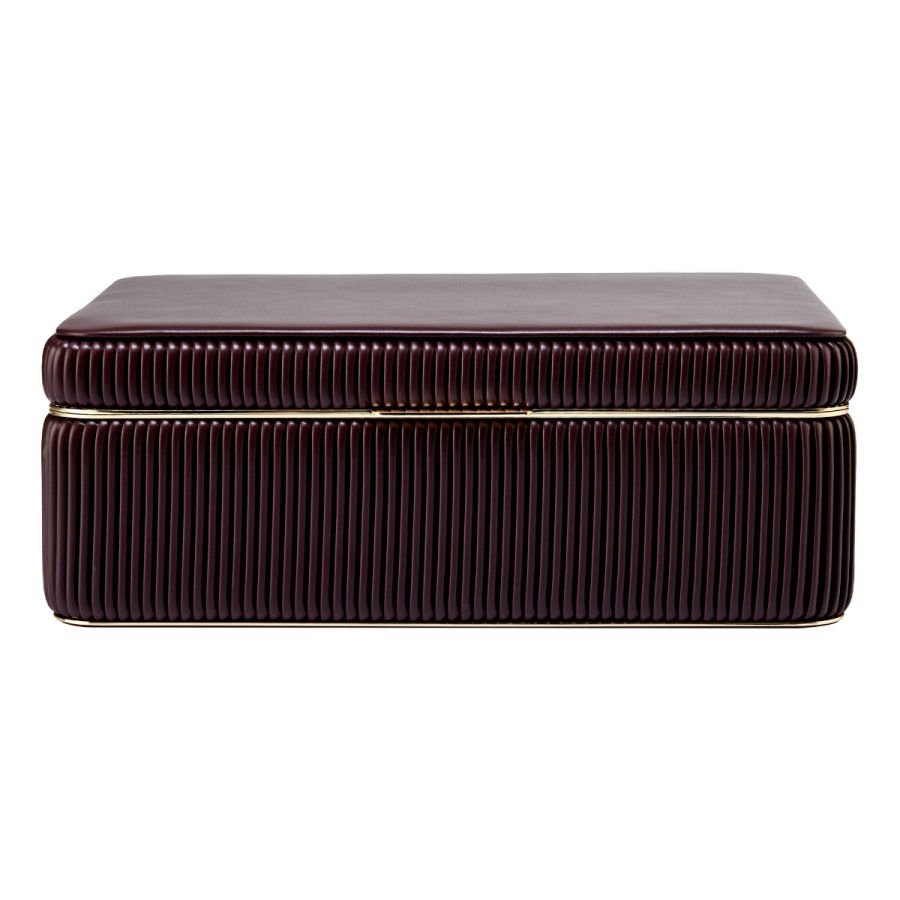 Wolf Bella Large Jewellery Box in Bordeaux