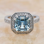 Aquamarine & Diamond Ring - Aurum Jewels