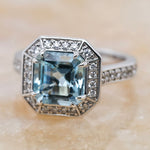 Aquamarine & Diamond Ring - Aurum Jewels