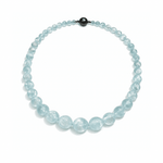 Aquamarine Gemstone Bead Necklace - Aurum Jewels
