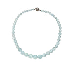 Aquamarine Gemstone Bead Necklace - Aurum Jewels