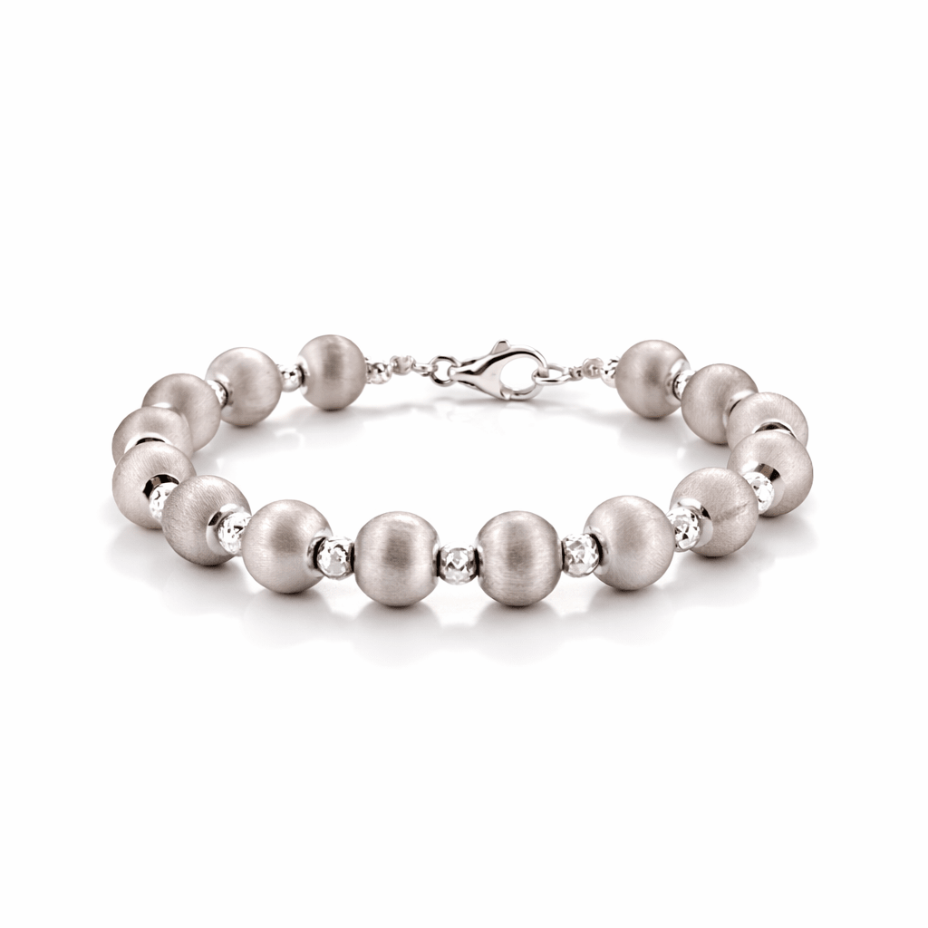 Aurum Jewels 18ct White Gold Ball Bracelet - Aurum Jewels