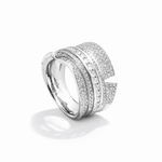 Aurum Jewels 18ct White Gold Diamond ‘Chess’ Ring - Aurum Jewels