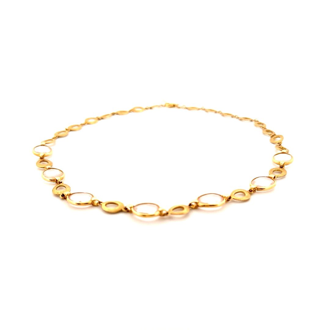 Aurum Jewels 18ct Yellow Gold Chalcedony Necklace - Aurum Jewels