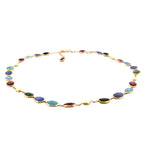 Aurum Jewels 18ct Yellow Gold & Multi - Gemstone Necklace - Aurum Jewels