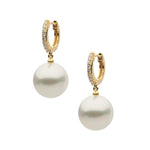 Autore ‘Eternity’ Diamond & South Sea Pearl Earrings - Aurum Jewels