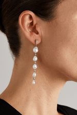 Autore Keshi Pearl & Diamond Drop Earrings - Aurum Jewels