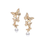 Autore ‘Papillion’ Diamond & South Sea Pearl Earrings - Aurum Jewels