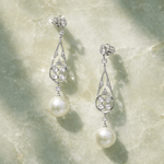 Autore South Sea Pearl & Rose Cut Diamond Earrings - Aurum Jewels