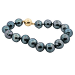 Autore Tahitian Pearl Bracelet with Yellow Gold Clasp - Aurum Jewels