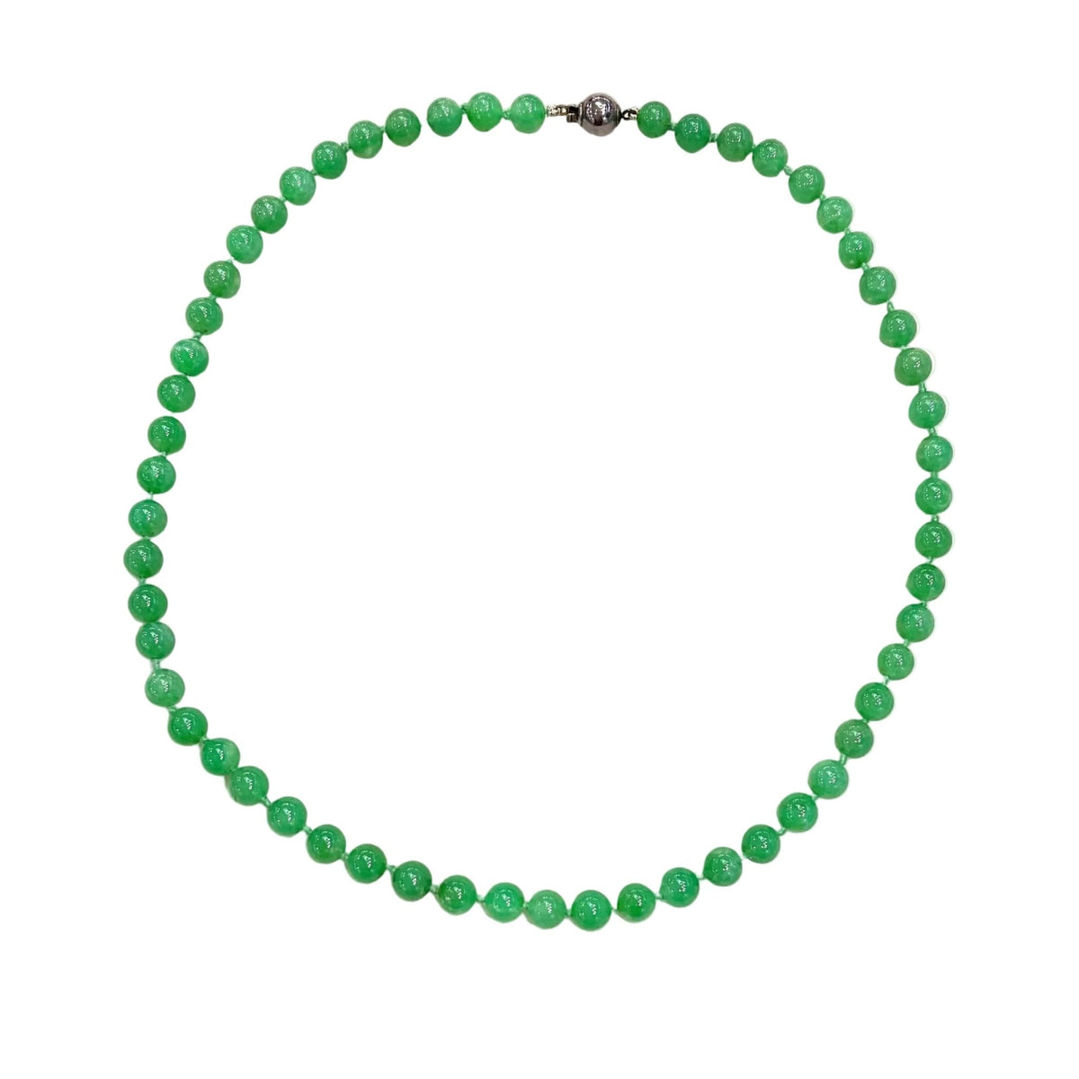 Chrysoprase Gemstone Beads Necklace - Aurum Jewels