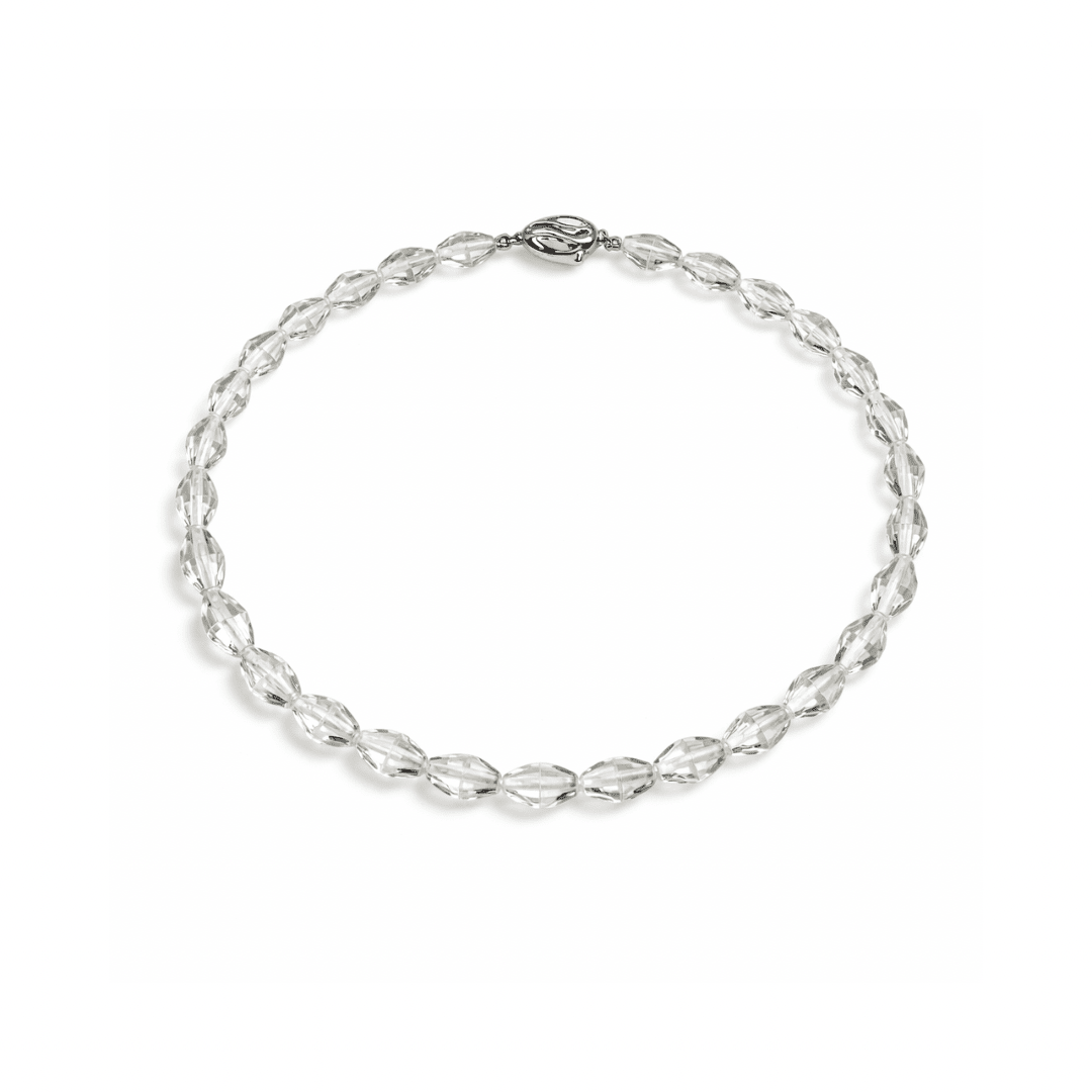 Clear Natural Topaz Beads Strand - Aurum Jewels
