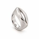 Daniel Bentley Satinised Sterling Silver “Eye” Dress Ring - Aurum Jewels