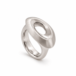 Daniel Bentley Satinised Sterling Silver “Oasis” Dress Ring - Aurum Jewels