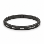 Demeglio Black Ceramic Bracelet with Diamonds - Aurum Jewels