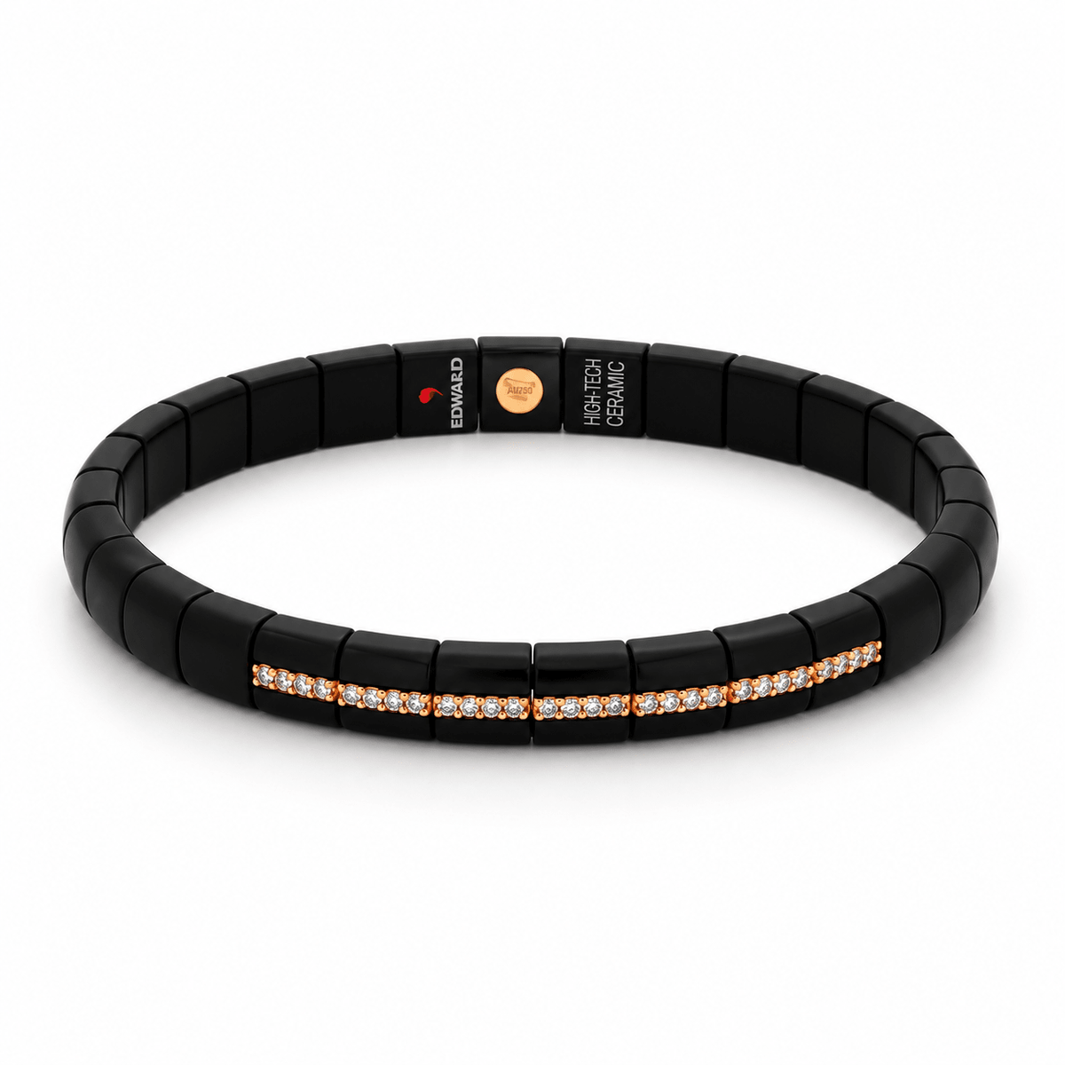 Demeglio Black Ceramic & Brown Diamond Bracelet - Aurum Jewels