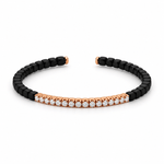 Demeglio Dado Cuff Bracelet Matte Black Ceramic and Diamonds - Aurum Jewels
