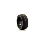 Demeglio Domino Luce Ring in Matte Black Ceramic with Diamonds - Aurum Jewels