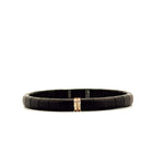 Demeglio Pura Bracelet in Matte Black Ceramic with Brown Diamonds - Aurum Jewels
