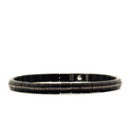 Demeglio Pura Luce Bracelet in Black Matte Ceramic & Black Diamonds - Aurum Jewels