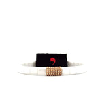 Demeglio Pura White Polished Ceramic & Diamond Bracelet - Aurum Jewels