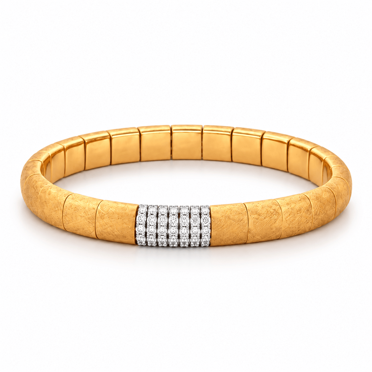 Demeglio Pura Yellow Gold & Diamond Bracelet - Aurum Jewels