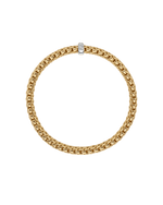 Flex’It Bracelet in Yellow Gold with Diamonds - Aurum Jewels