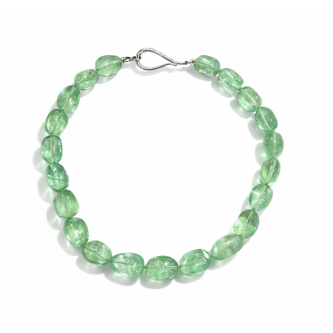 Fluorite Gemstone Bead Necklace - Aurum Jewels