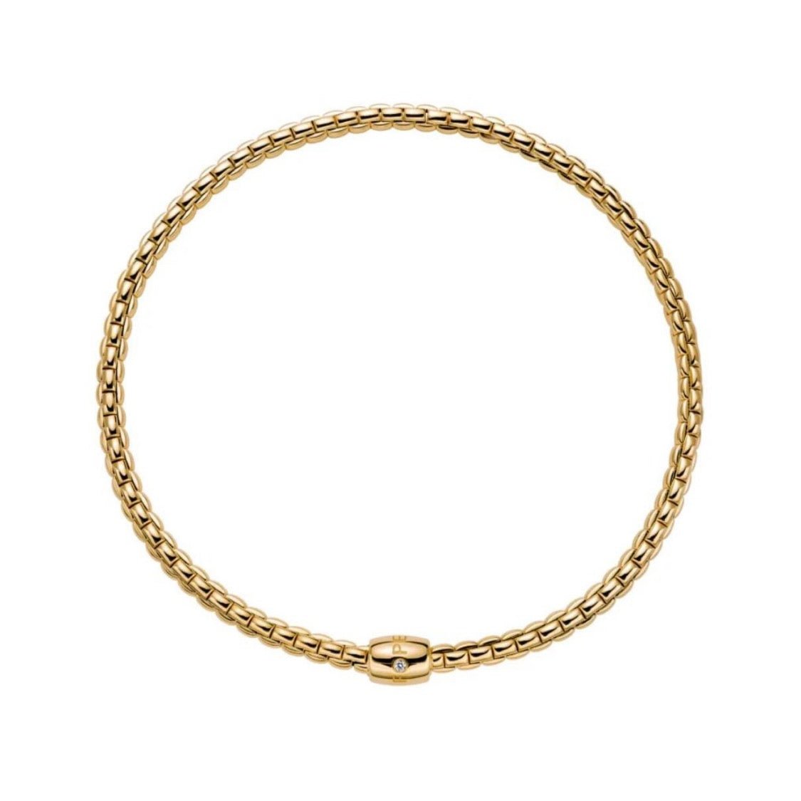 Fope Eka Yellow Gold Choker Necklace - Aurum Jewels