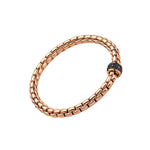 FOPE Flex’It Eka Bracelet With Black Diamonds - Aurum Jewels