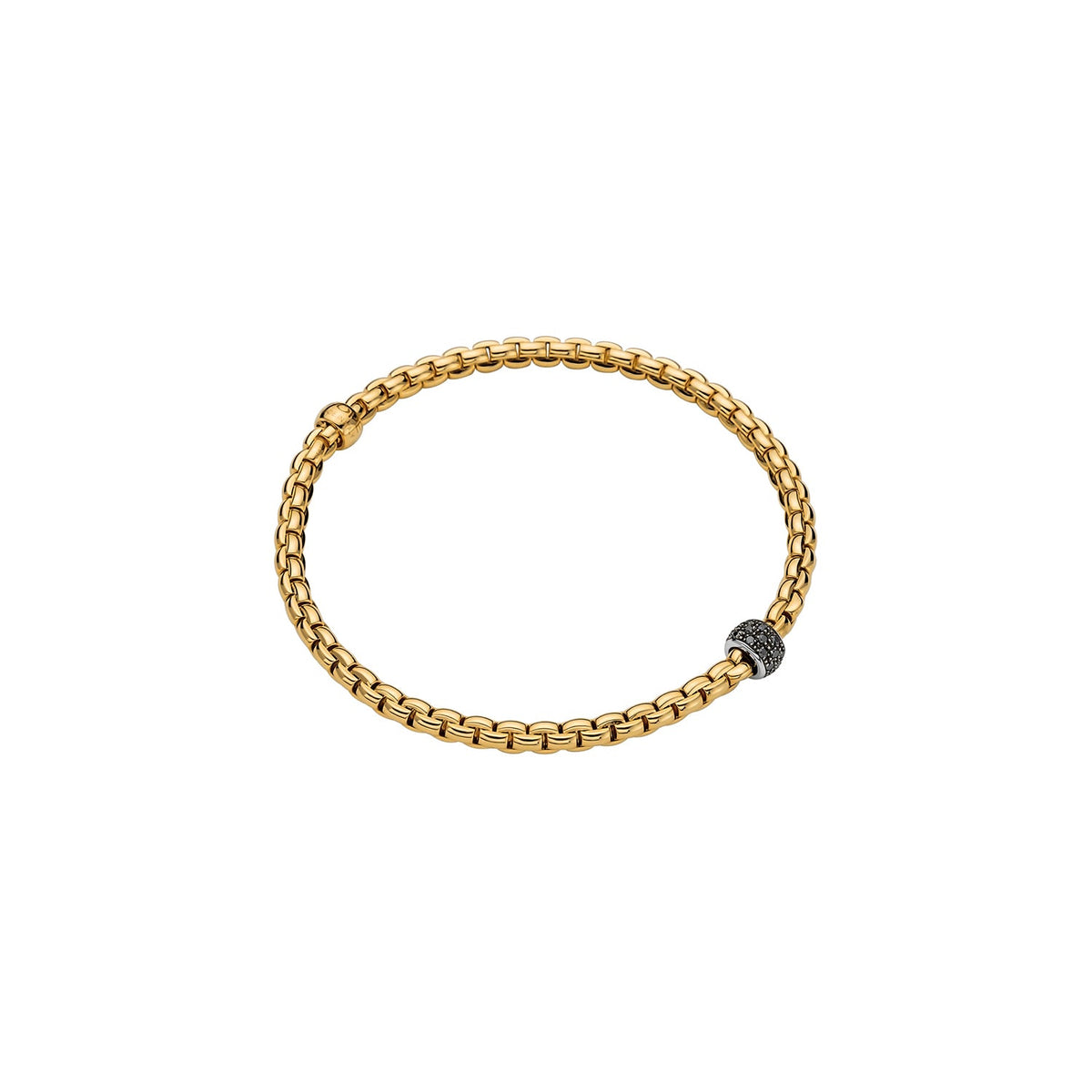 FOPE Flex'It Eka Bracelet With Black Diamonds - Aurum Jewels