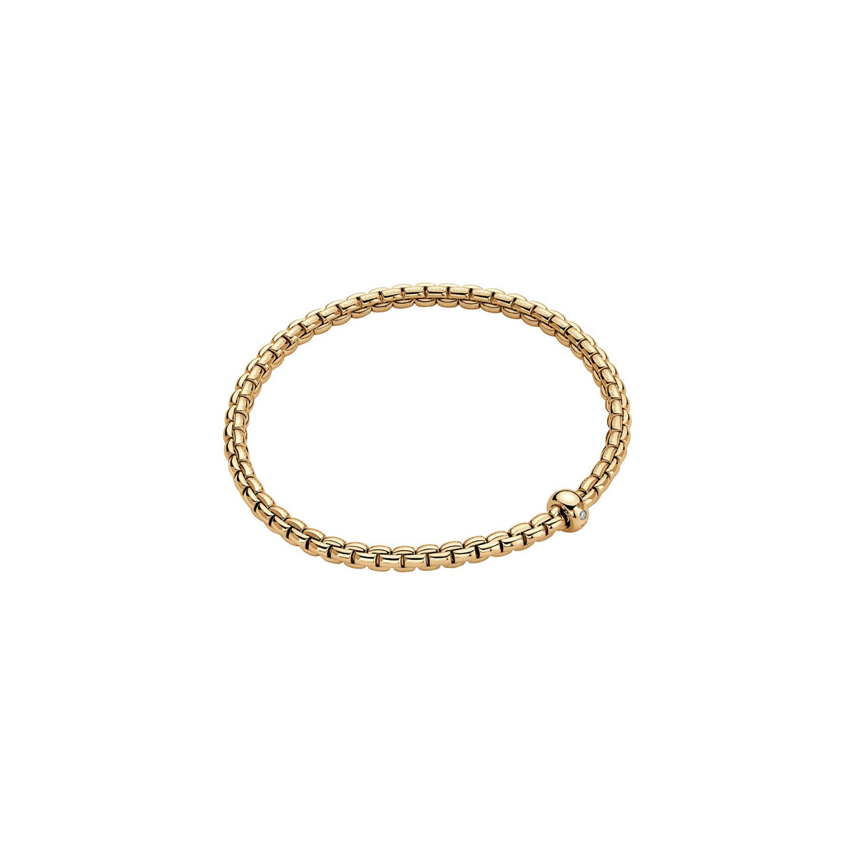 FOPE Flex'It Eka Gold Bracelet with Diamond - Aurum Jewels