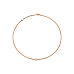 FOPE Flex'It Eka Pink Gold Necklace with Diamonds - Aurum Jewels