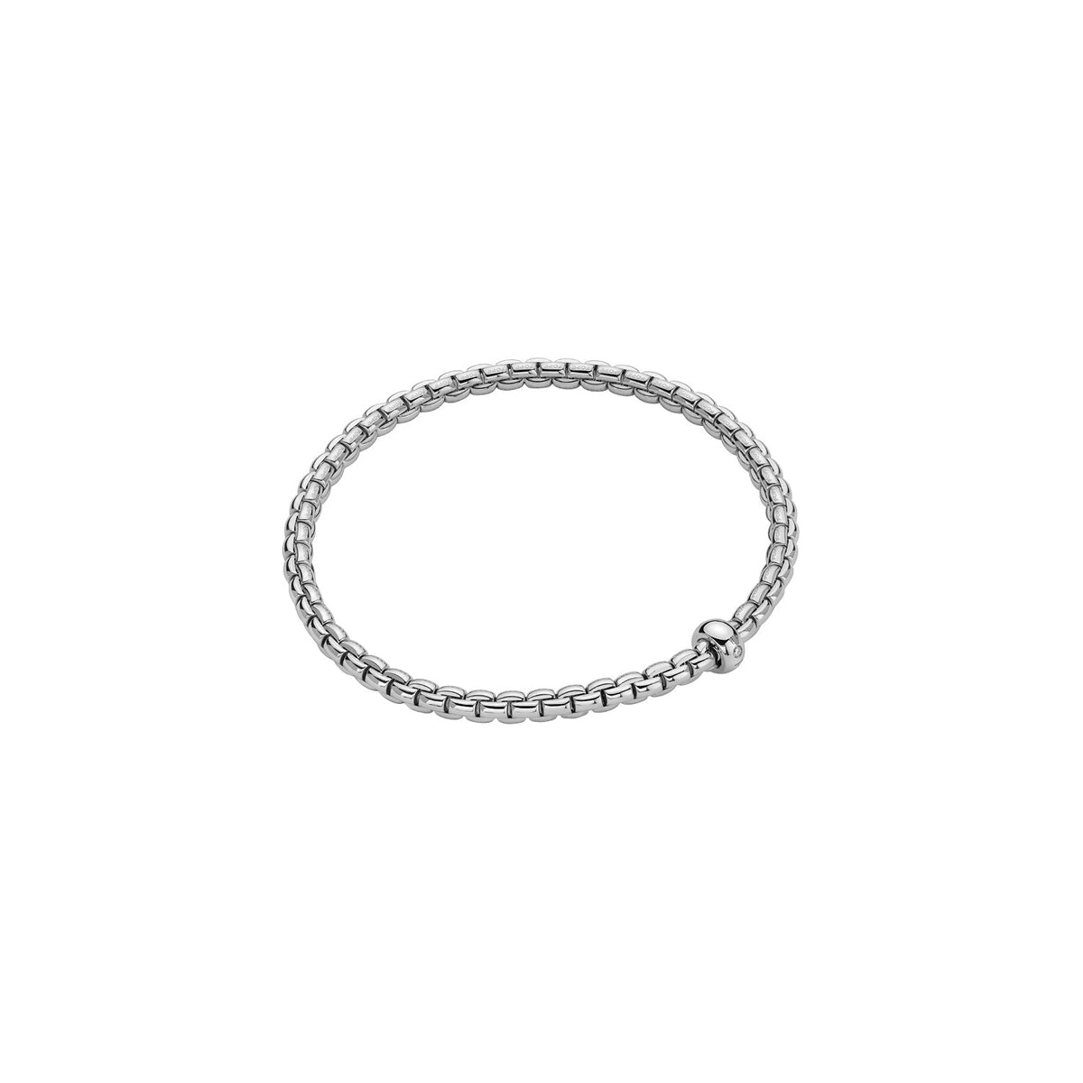 FOPE Flex'It Eka White Gold Bracelet with Diamond - Aurum Jewels